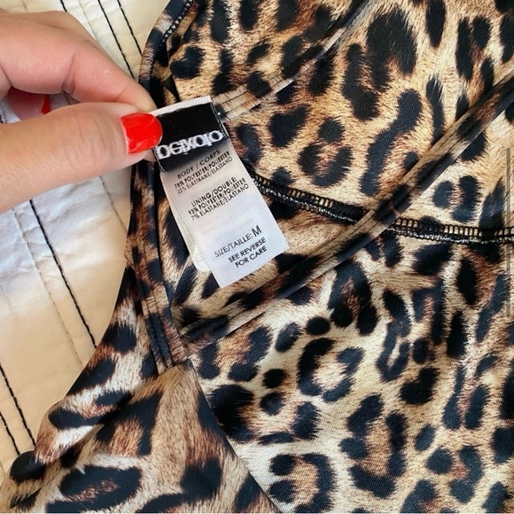 NWOT Anthropologie Peixoto Isla Strappy One Piece Swimsuit Leopard size Medium - Picture 7 of 12